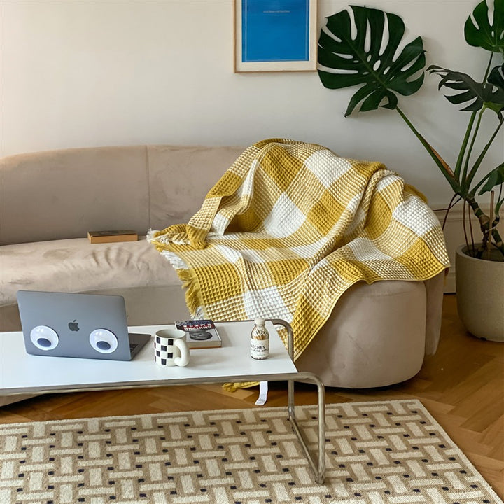 Waffle Checkerboard Plus Blanket Collection