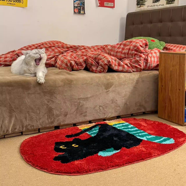Midnight Kitty Bath Mat