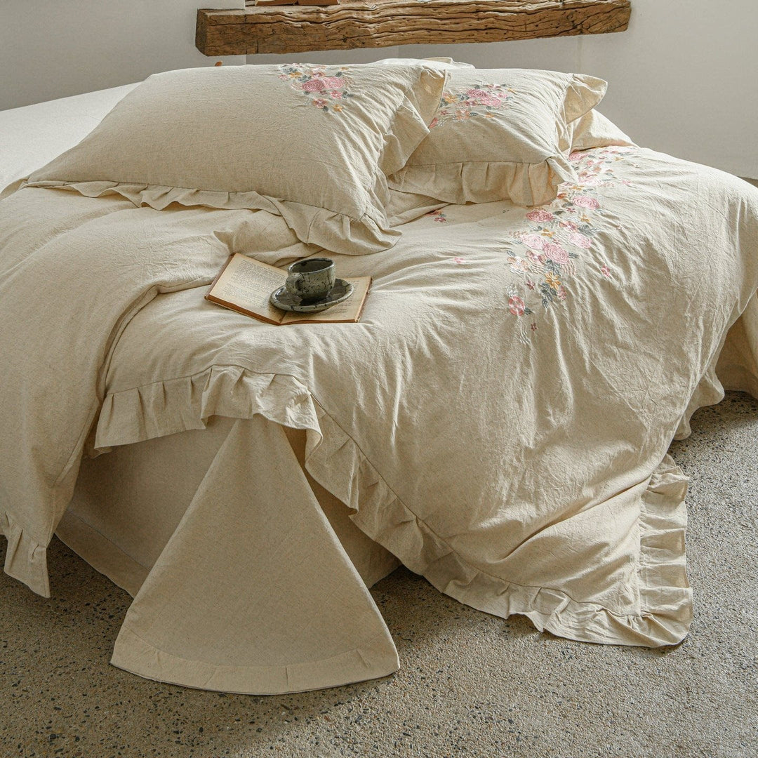 Prairie Rose Ruffle Bedding Set