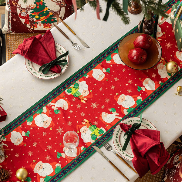Happy Santa Table Runner