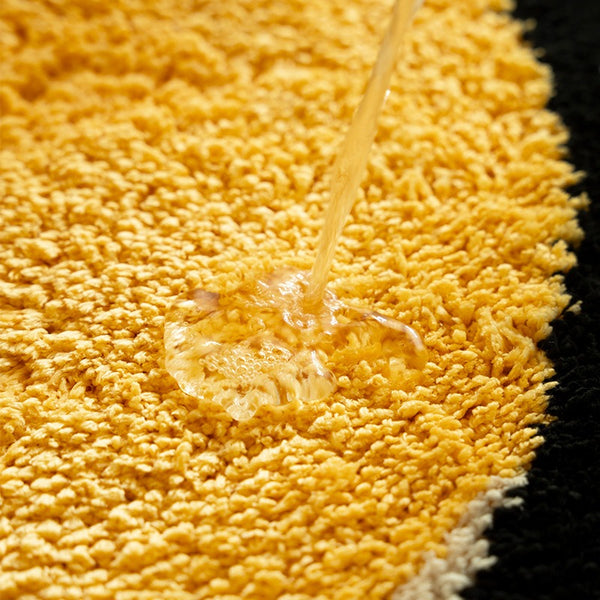 Yellow Fluffy Bath Mat