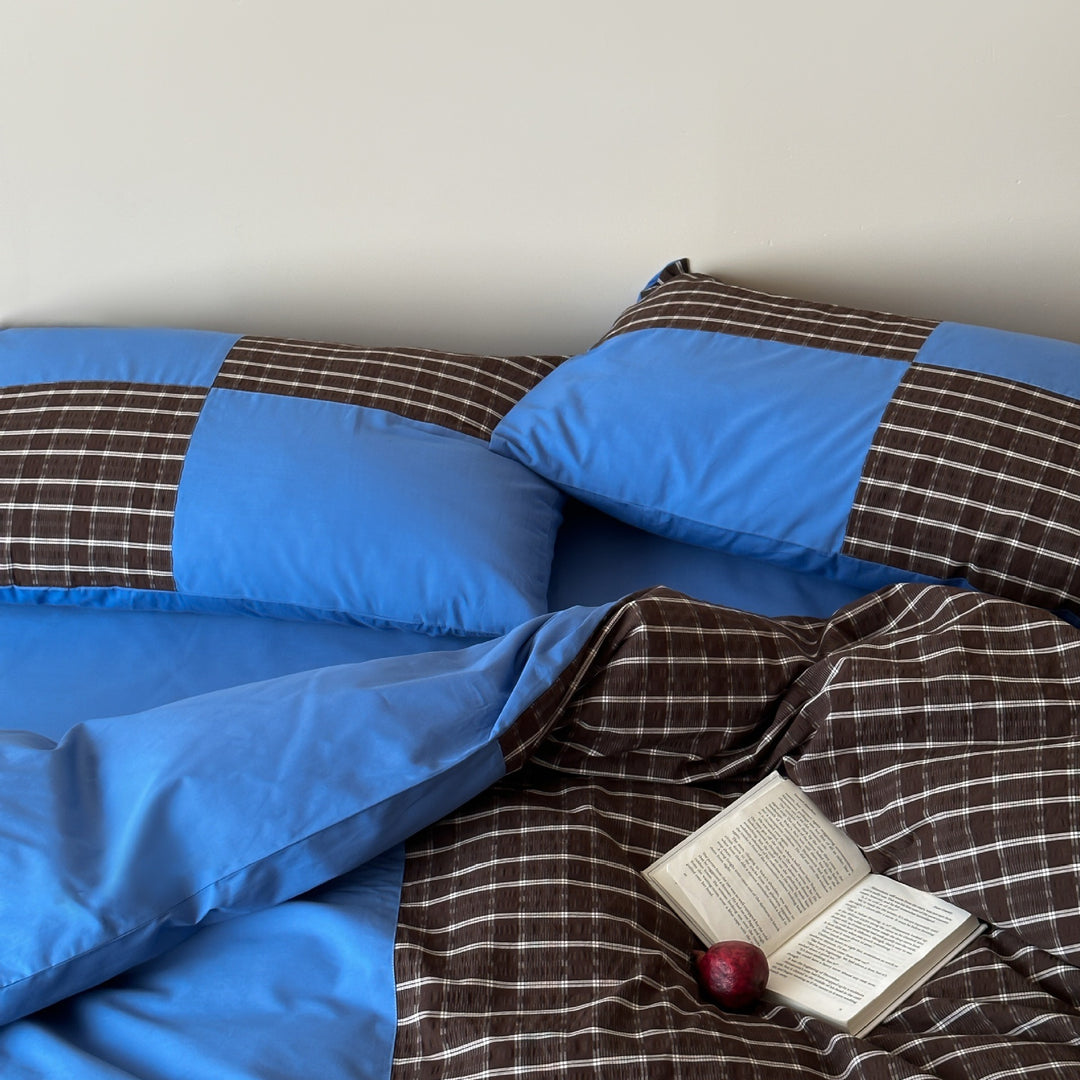 Tartan Patchwork Bedding Set