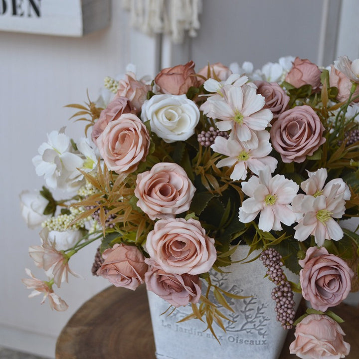 Countryside Rose and Wildflower Bouquet