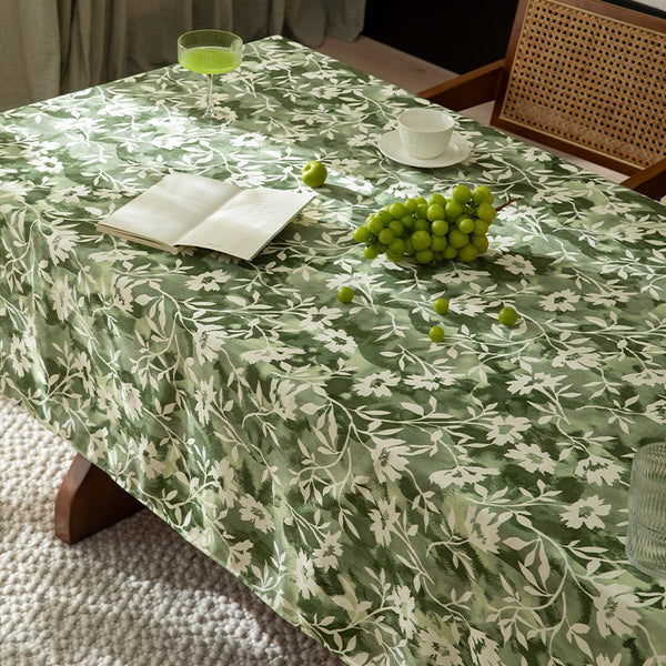 Green Leave Table Cloth