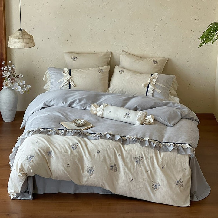 Bluebell Bow Bedding Set