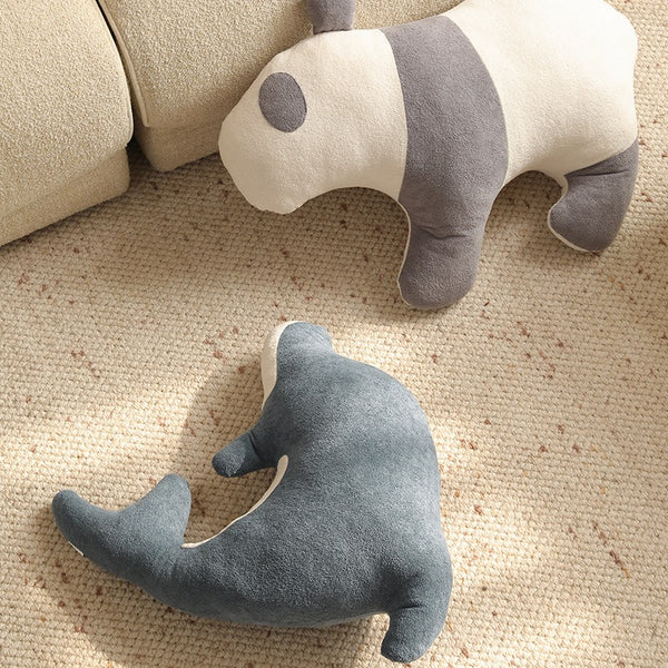 Panda and Dolphin Companion Pillow