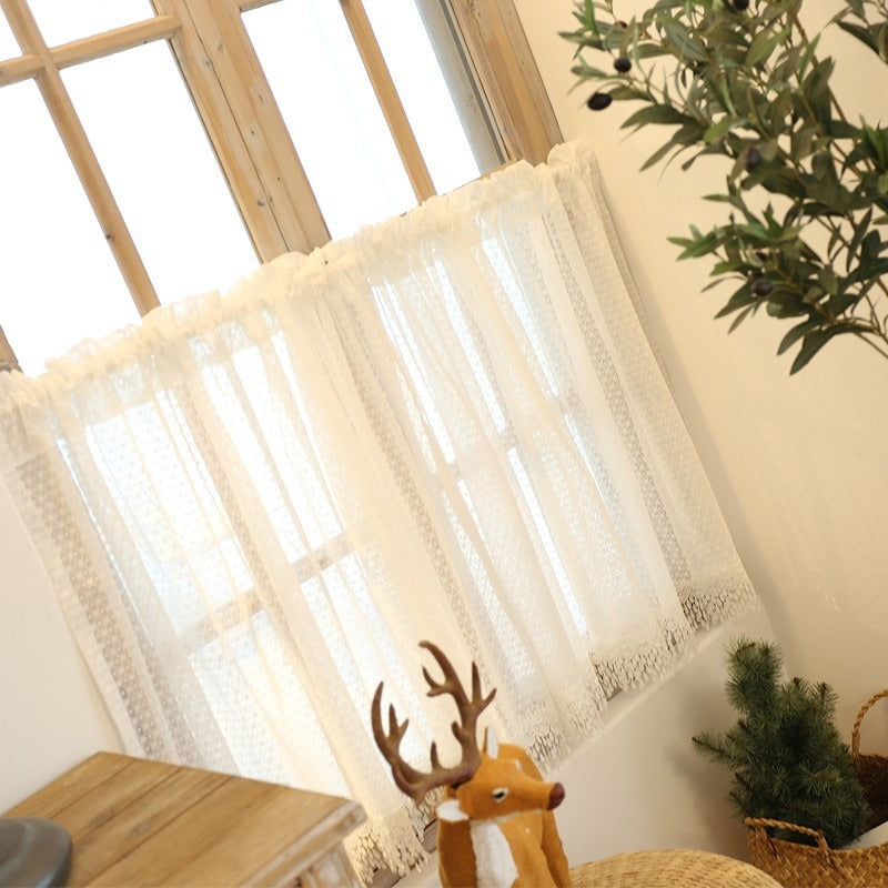 Lacy Tassel Cabinet Curtain