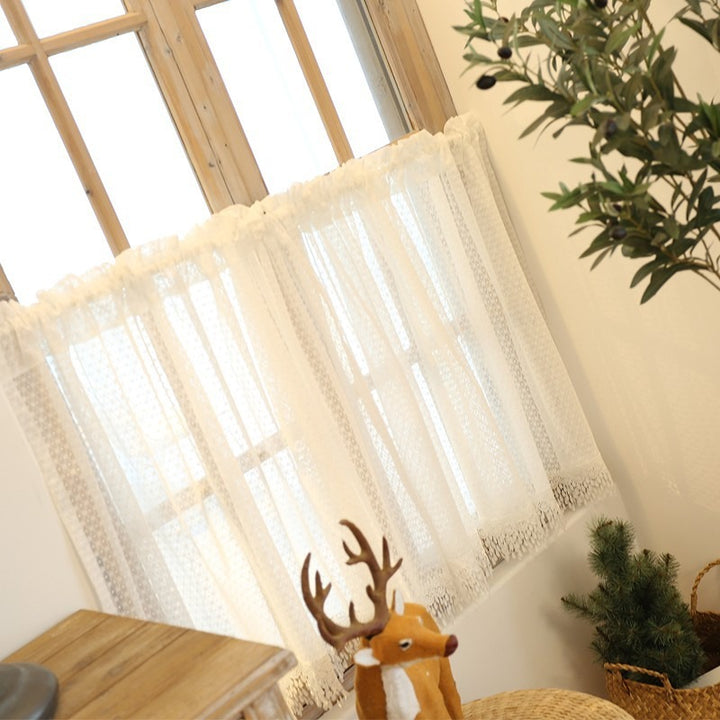 Lacy Tassel Cabinet Curtain