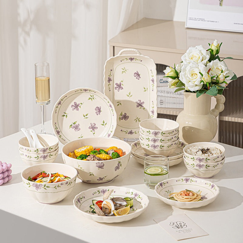 Violet Dusk Ceramic Dining Set