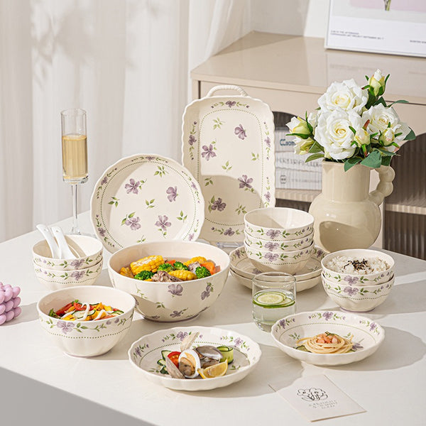 Violet Dusk Ceramic Dining Set