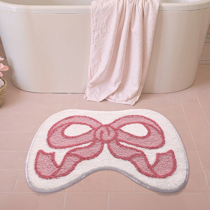 Ribbon Bow Bath Mat