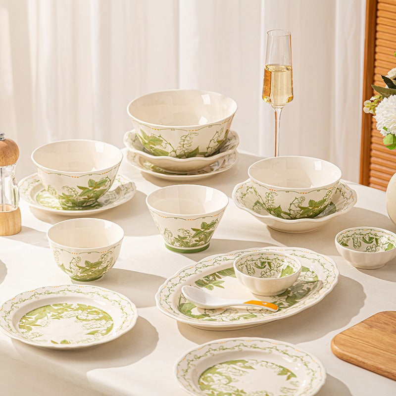 Bellflower Ceramic Dining Set