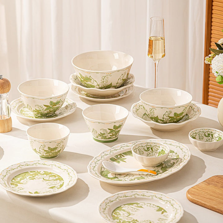 Bellflower Ceramic Dining Set