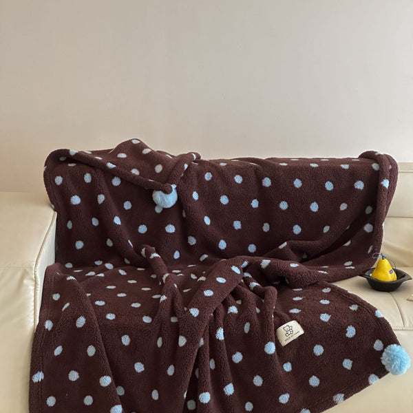 Winter Dessert Polka Dot Blanket