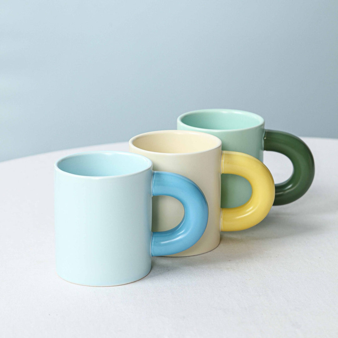 Pastel Chunky Handle Mug