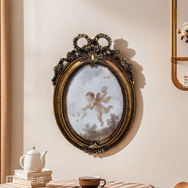 Romantic Bow Vintage Frame