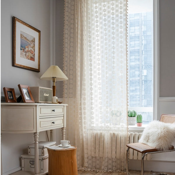 Blooming Days Lace Curtain