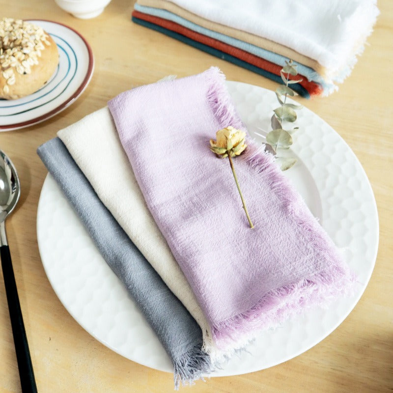Tassel Cotton & Linen Napkin Set