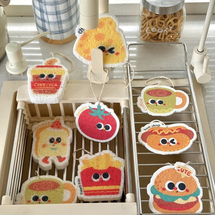 Fast Food Dish Sponge Set