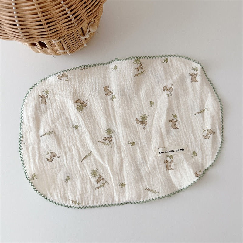 Storybook Zoo Burp Cloth Set