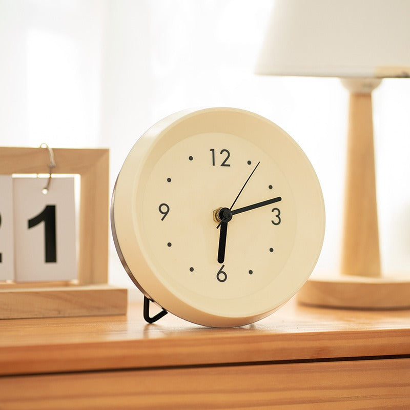 Minimal Ivory Desk Clock