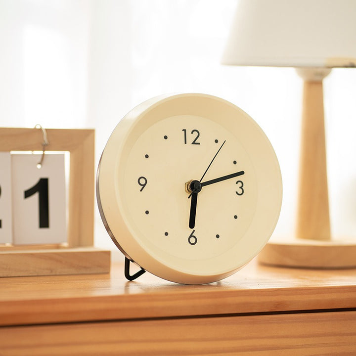 Minimal Ivory Desk Clock