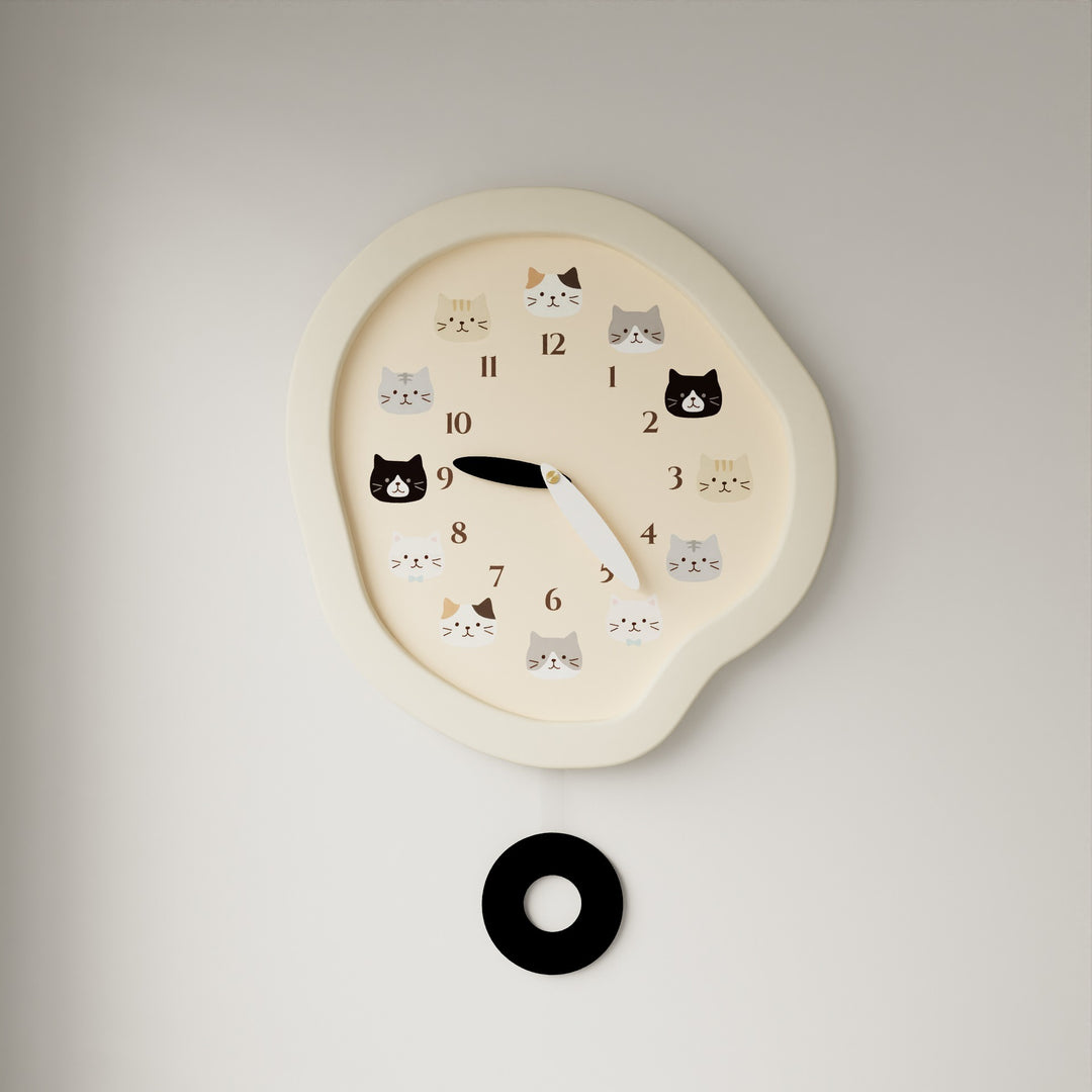 Purr Pulse Wall Clock