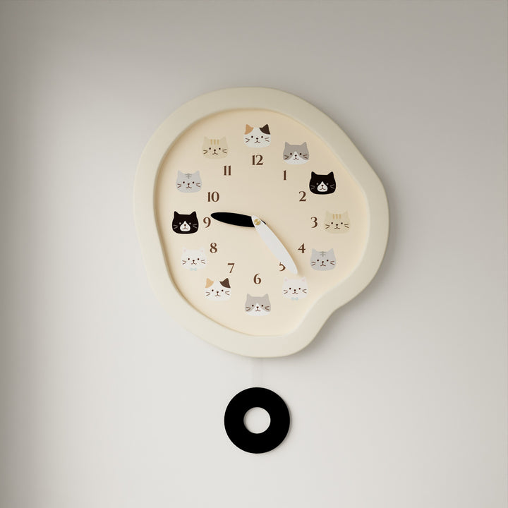 Purr Pulse Wall Clock