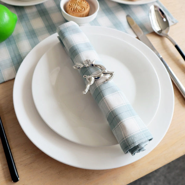Blue Dream Checkered Napkin Set