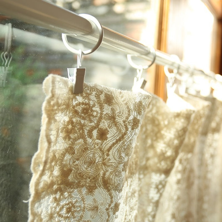 Lace Pom Pom Cabinet Curtain
