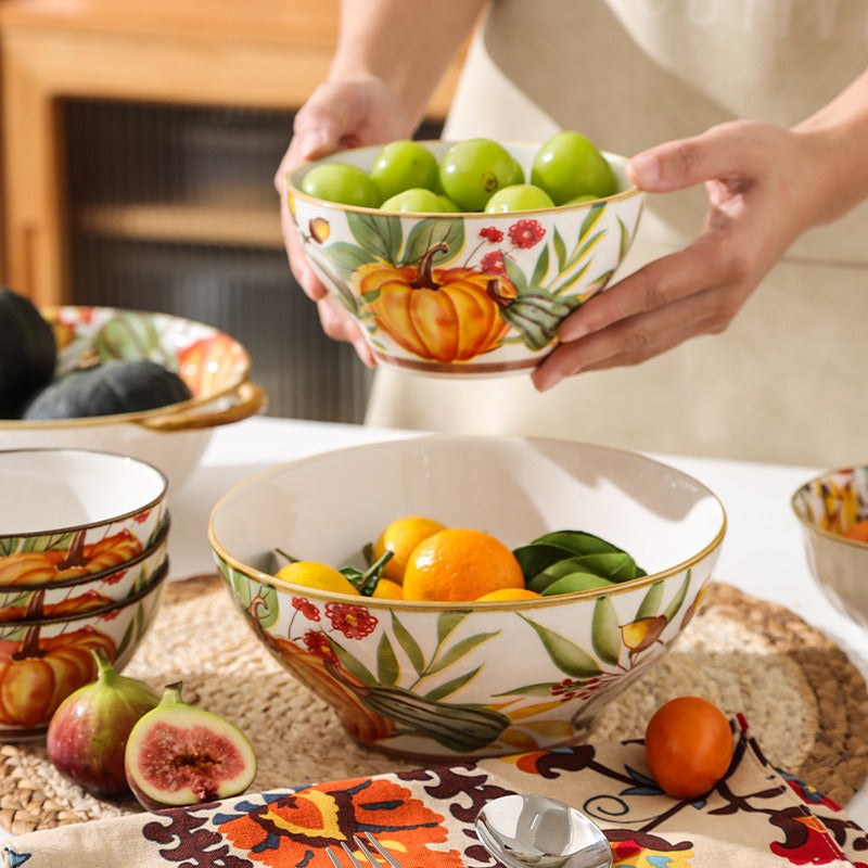Pumpkin Ceramic Dinnerware Set