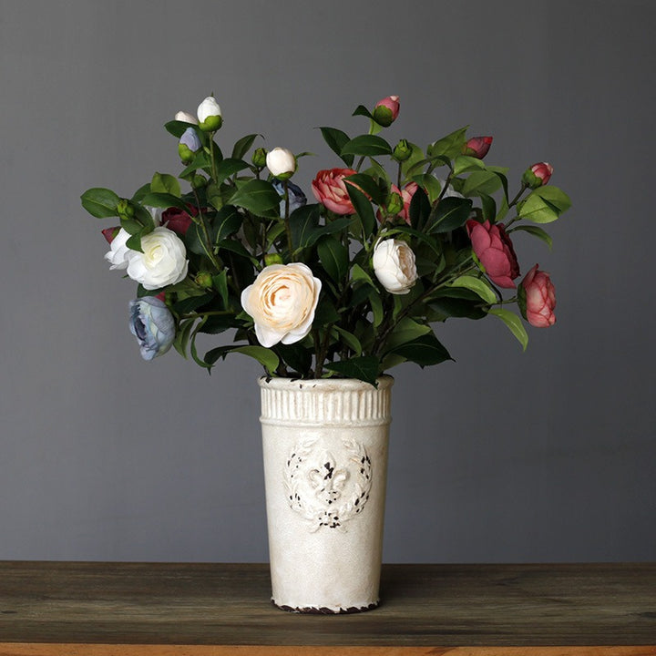 Vintage Art Camellia Bouquet