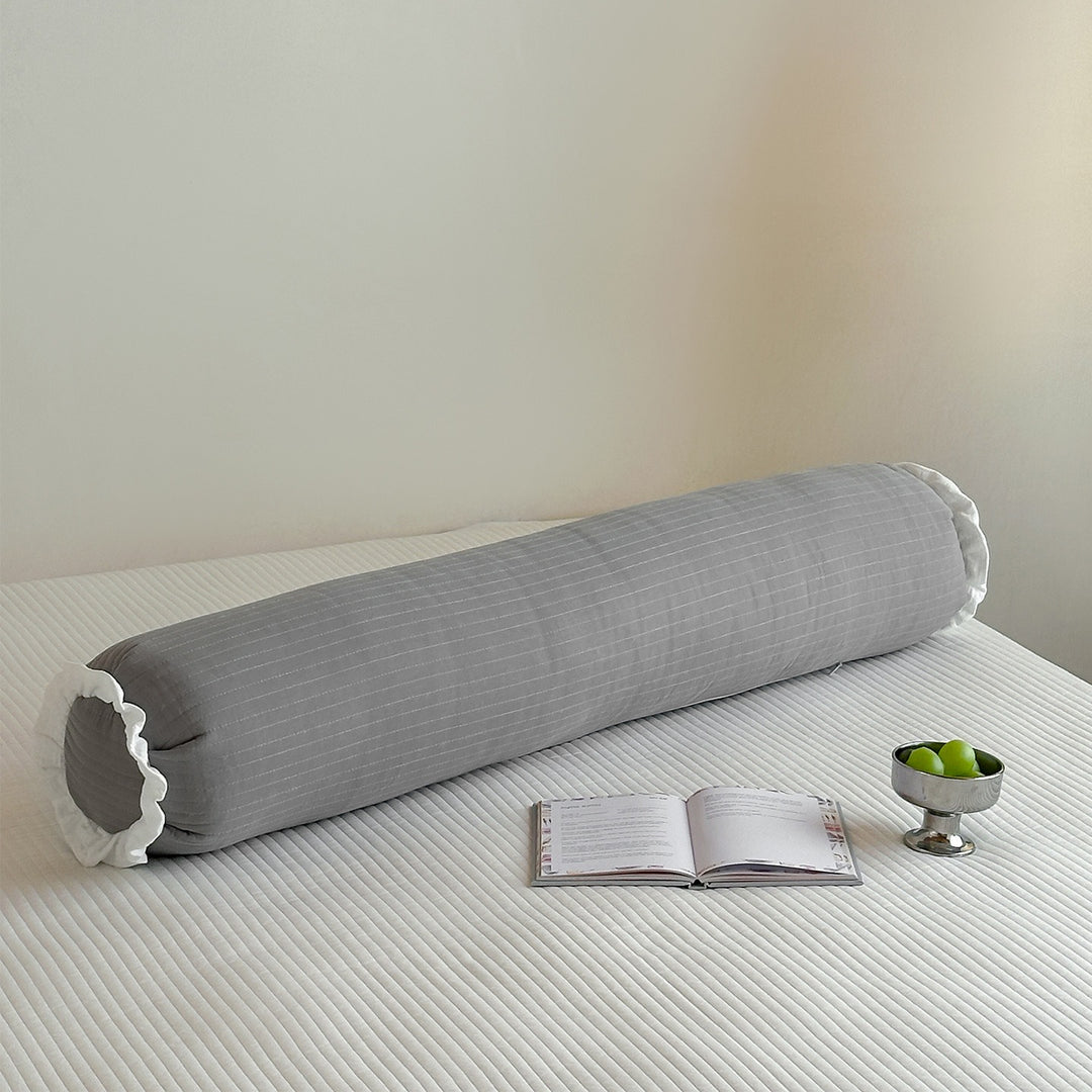 Pastel Frill Bolster Pillow