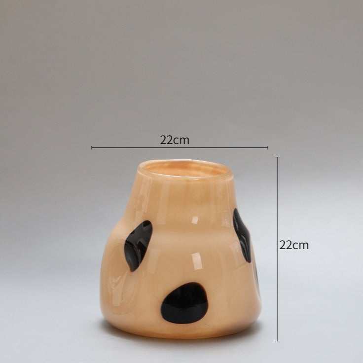 Spotted Charm Glass Vase