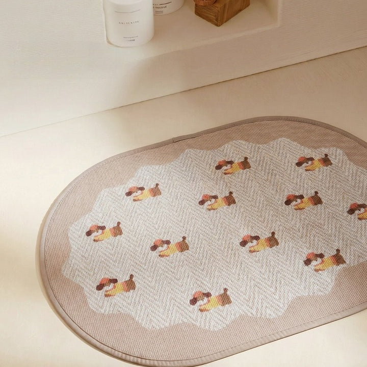 Dashie Party Oval Rug