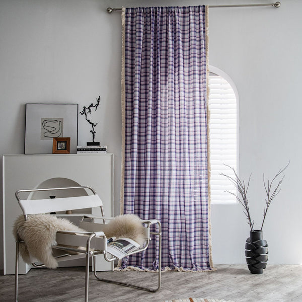 Homestead Chequered Tassel Curtain
