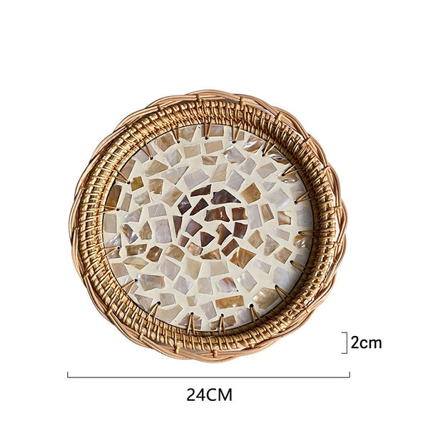 Garland Rattan Shell Tray