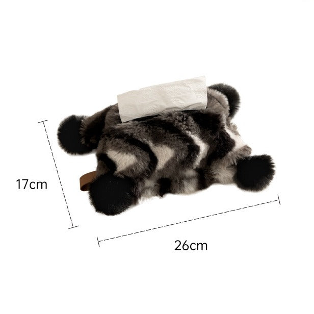 Cozy Fur Tissue Bag