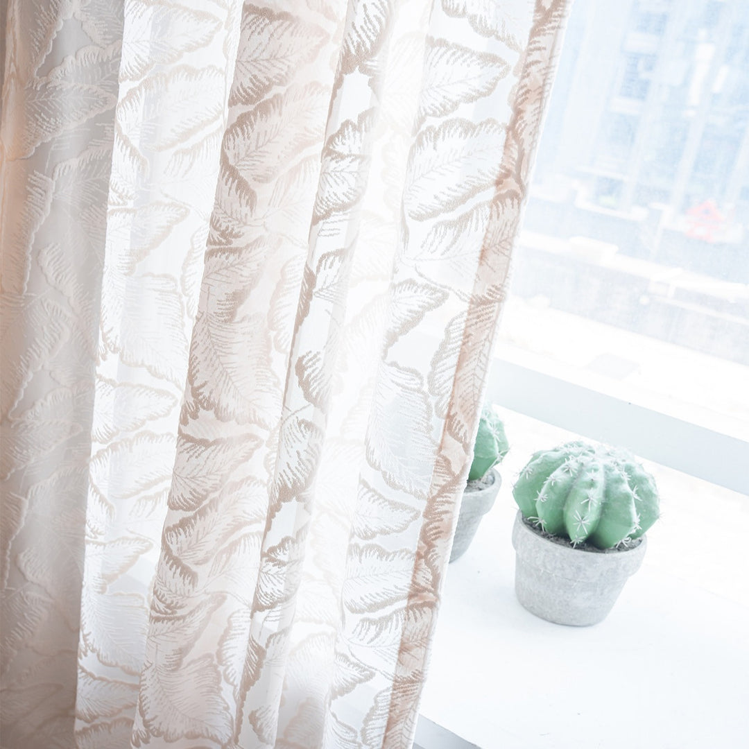 Palm Fun Textured Curtain