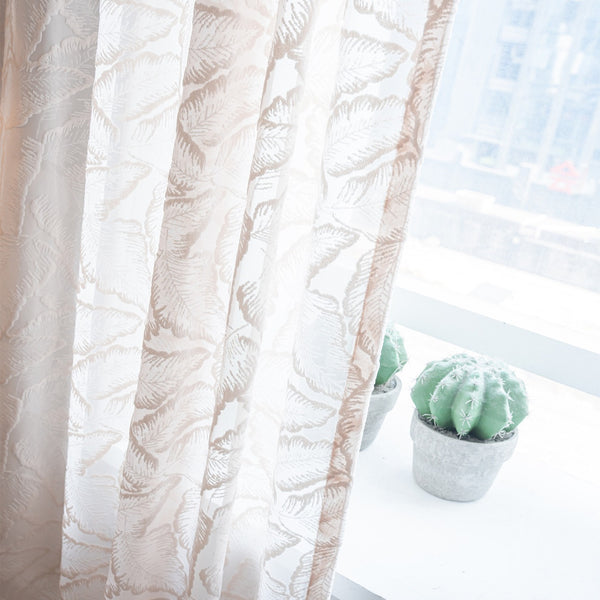 Palm Fun Textured Curtain