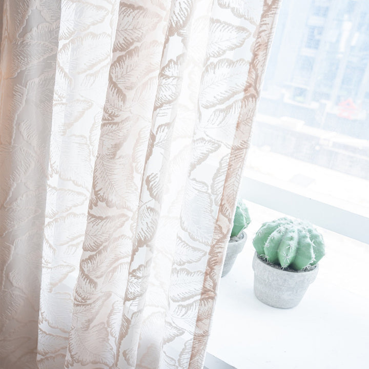 Palm Fun Textured Curtain