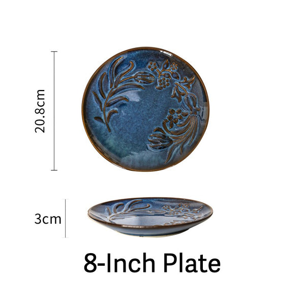 Vintage Blue Flora Dinnerware