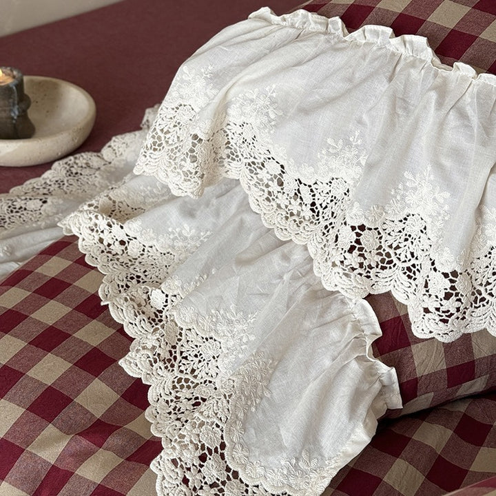 Countryside Lace Checker Bedding Set Collection
