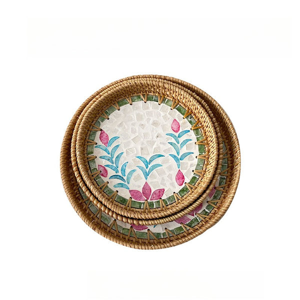 Colourful Nature Shell Tray Set