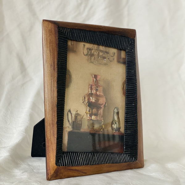 Rustic Wood Ribbed Frame