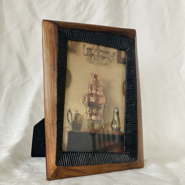 Rustic Wood Ribbed Frame