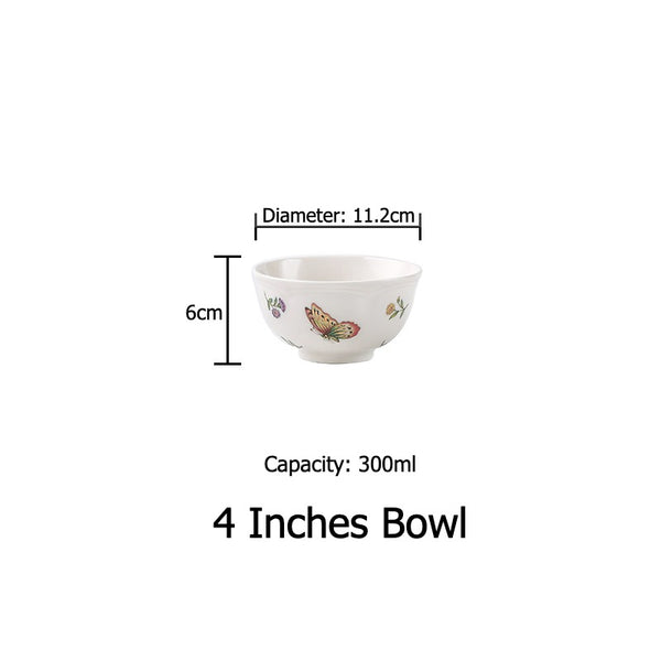 Vintage Butterfly Dinnerware