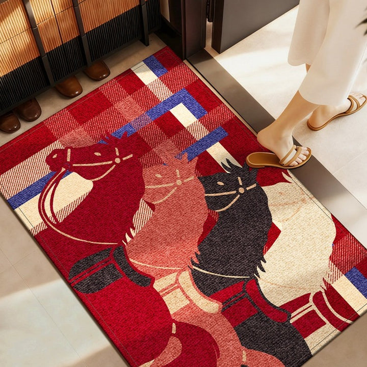 Steed Silhouette Door Mat