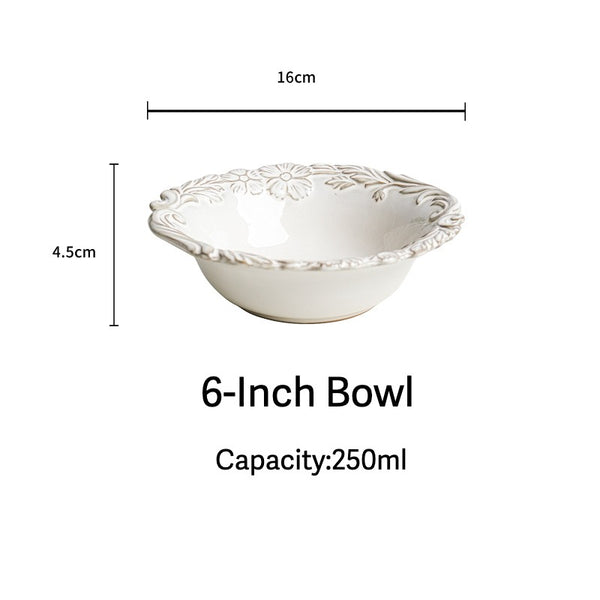 Lunar Flora Embossed Dinnerware