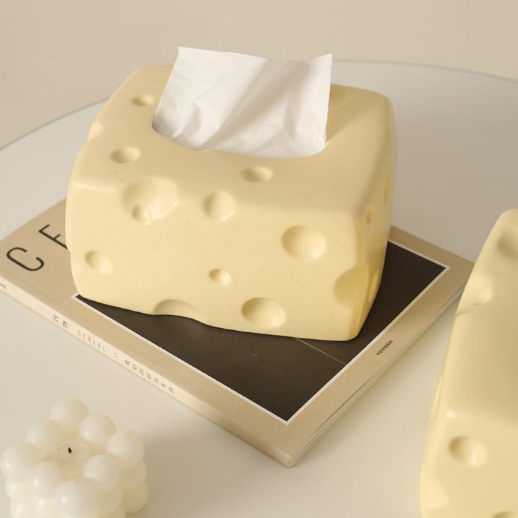 Swiss Cheese Ceramic Tissue Box